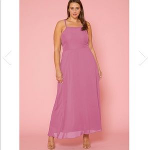 Asoph Plus Size Chiffon Maxi Dress 2X